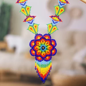 Radiance Beaded Flower Necklace